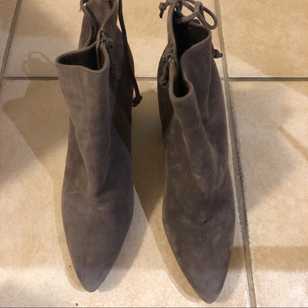 Stuart Weitzman Vegan Suede Ankle Boots